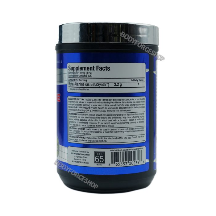 بتا آلانین آلمکس 400 گرم | ALLMAX Beta-Alanine 400gr - Image 3