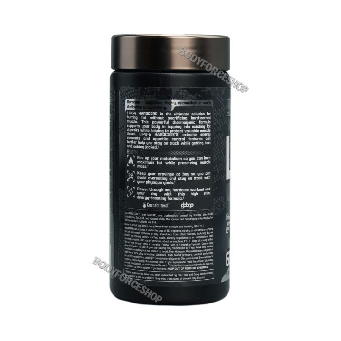 چربی سوز لیپو 6 هاردکور ناترکس | Nutrex Lipo-6 Hardcore – 60 Capsules - Image 3
