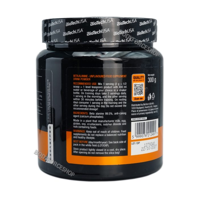 بتا الانین بایو تک 300گرم |BIOTECHUSA  BETA ALANINE 300G - Image 3