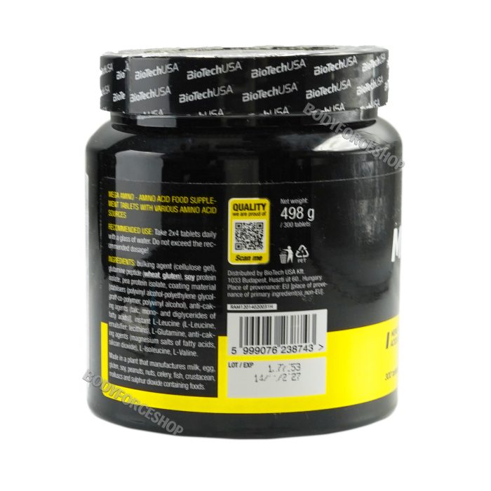 مگا آمینو بایو تک 300عددی |BIOTECHUSA  MEGA AMINO  300TABL - Image 3