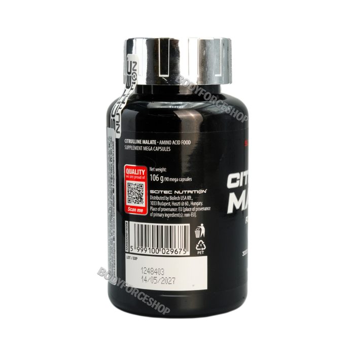 سیترولین مالات سایتک 90 عددی| SCITEC  CITRULLINE MALATE  90 CAPSUL - Image 3
