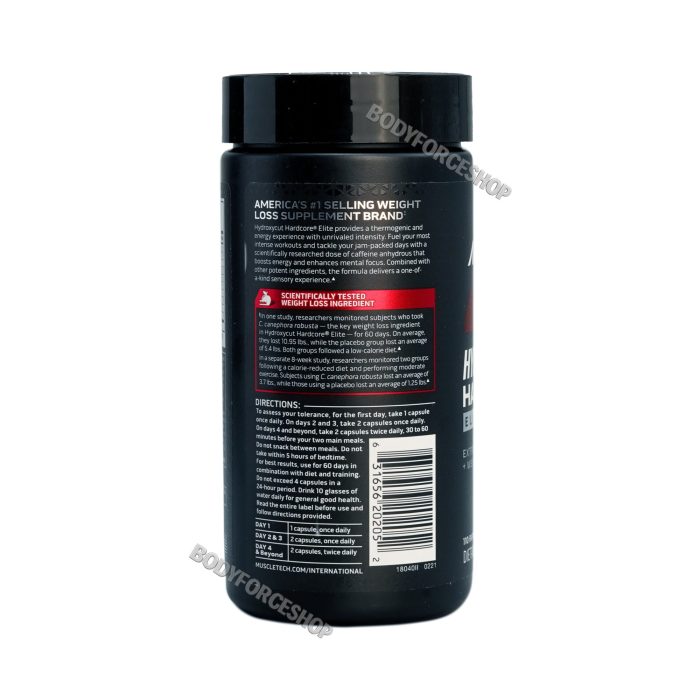 هیدروکسی کات هاردکور الیت – 110 عدد قرص | MuscleTech Hydroxycut Elite – 110 Tablets - Image 3