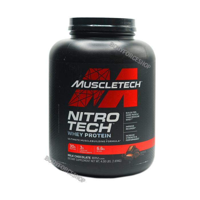 پروتئین وی نیتروتک 1.8KG ماسل‌تک| Muscle Tech Nitro-Tech Whey Protein 1.8KG