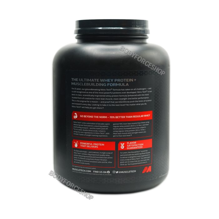 پروتئین وی نیتروتک 1.8KG ماسل‌تک| Muscle Tech Nitro-Tech Whey Protein 1.8KG - Image 2
