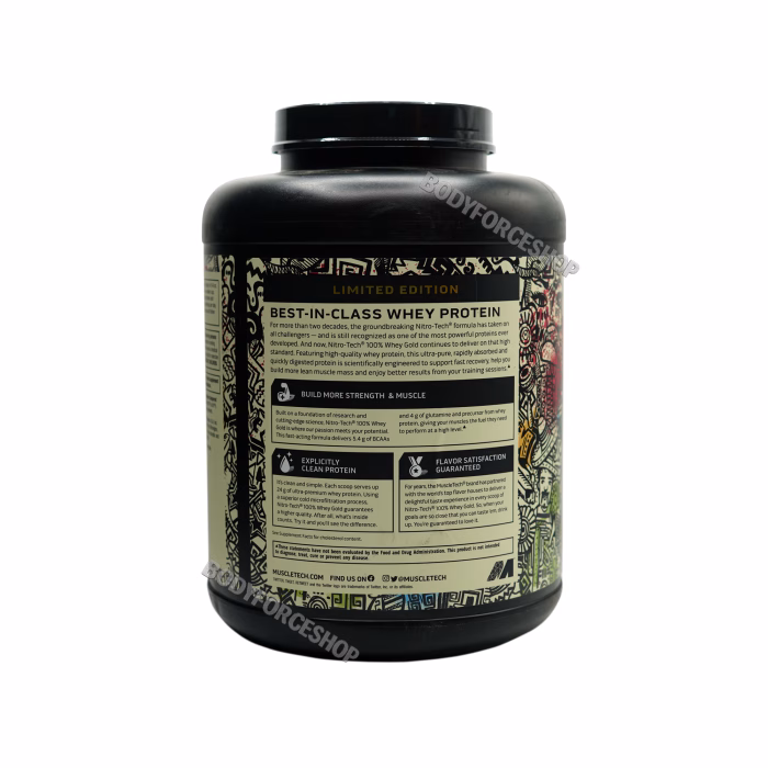 ماسل‌تک نیتروتک وی گلد لیمیتد ۲.۳ کیلوگرم | MuscleTech Nitro-Tech Whey Gold Limited 2.3kg - Image 5