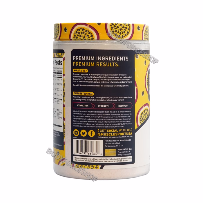 کراتین طعم دار ماسل اسپرت300گرم|CREATIN HYDRATIONMUSCLESPORT 300G - Image 2