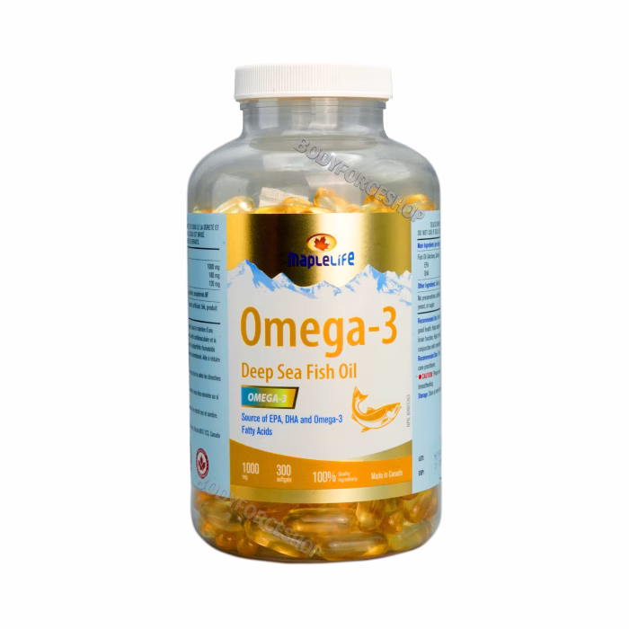 اُمگا ۳ روغن ماهی میپل لایف ۱۰۰۰ میلی‌گرم | MapleLife Omega-3 Deep Sea Fish Oil 1000mg