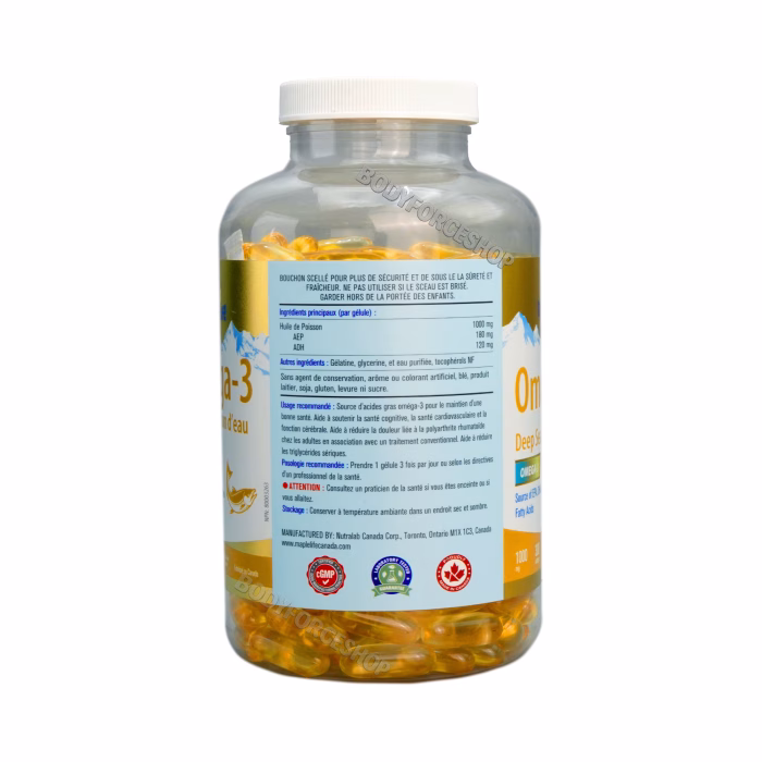 اُمگا ۳ روغن ماهی میپل لایف ۱۰۰۰ میلی‌گرم | MapleLife Omega-3 Deep Sea Fish Oil 1000mg - Image 3