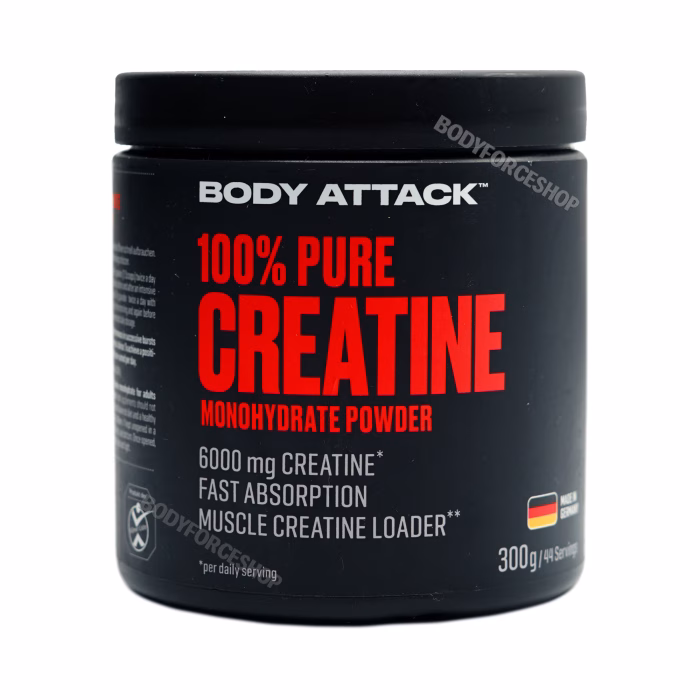 کراتین مونوهیدرات بادی اتک ۳۰۰ گرمی | Body Attack Creatine Monohydrate – 300g