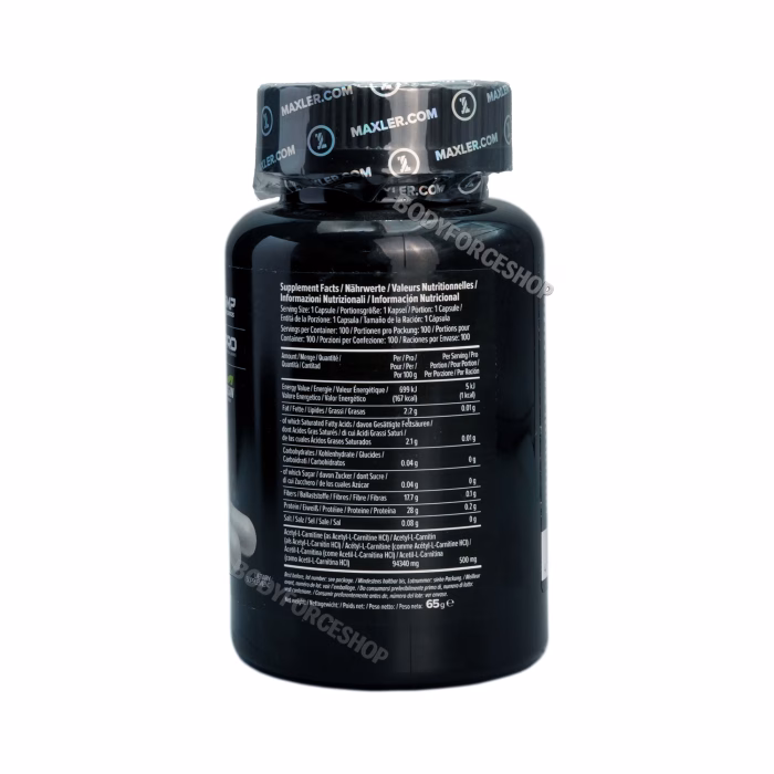 استیل ال-کارنیتین مکس‌لر | Maxler Acetyl L-Carnitine 750mg - Image 2