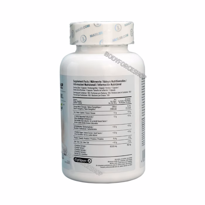 ال-کارنیتین ۷۵۰ مکس‌لر | Maxler L-Carnitine Caps 750 - Image 2