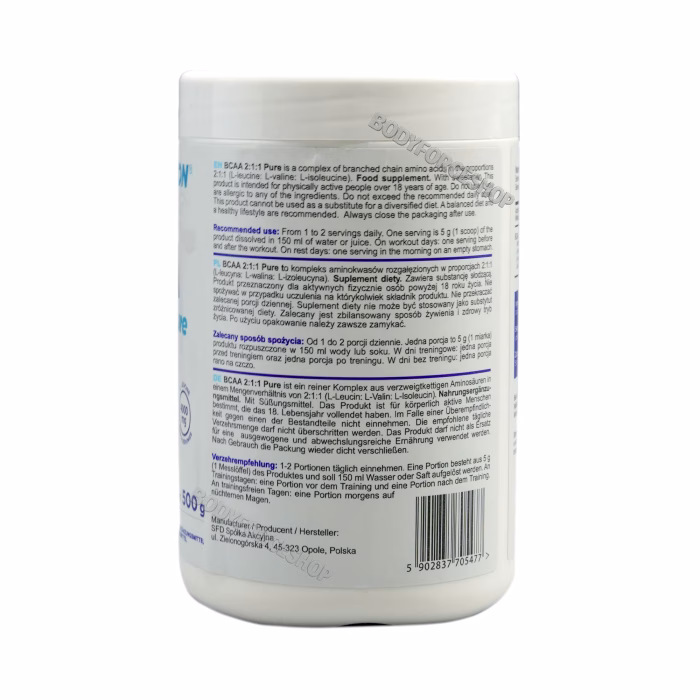 بی‌ سی ای ای ۵۰۰ گرمی ال ناتریشن | AllNutrition BCAA 2:1:1 Powder – 500g - Image 2