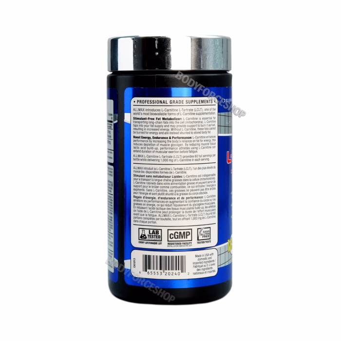 ال-کارنیتین + تارتارات ۷۵۰میلی گرم آلمکس | ALLMAX L-CARNITINE + TARTRATE 750mg - Image 3