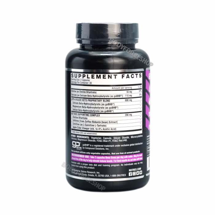 لیپو سیکس بلک کتو ناترکس | Nutrex Lipo-6 Black Keto - Image 2