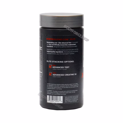 تست بوستر ادونس الیت بادی بیلدینگ | Bodybuilding Elite Advanced Test Booster – 180 Capsules