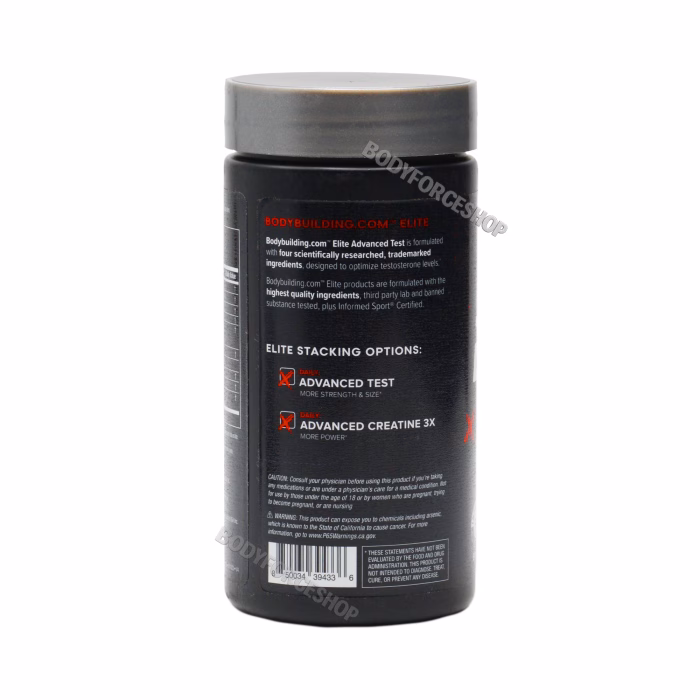 تست بوستر ادونس الیت بادی بیلدینگ | Bodybuilding Elite Advanced Test Booster – 180 Capsules - Image 2