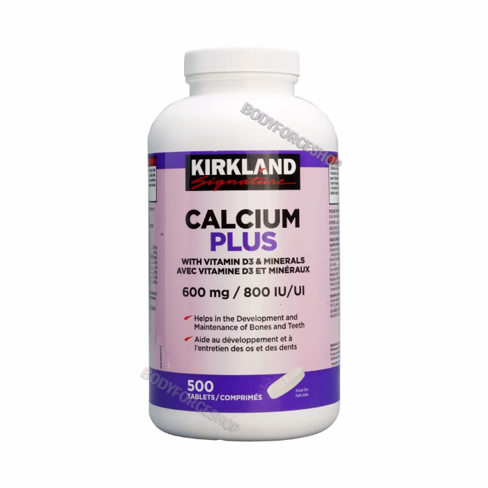 کلسیم پلاس + ویتامین D3 کریکلند | Kirkland Calcium Plus 600mg + Vitamin D3