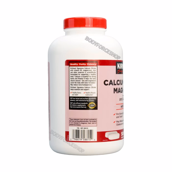 کلسیم سیترات + منیزیم + زینک کرکلند | Kirkland Calcium Citrate Magnesium & Zinc + D3 - Image 3