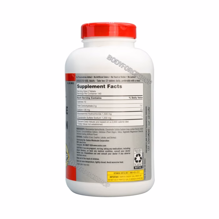 گلوکزامین + کندرویتین کرکلند | Kirkland  Glucosamine 1500mg & Chondroitin 1200mg - Image 3