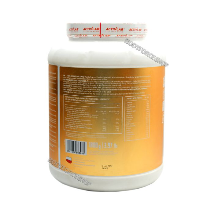 پروتئین وی ایزوله اکتیو لب | Activlab ISO Whey - Image 3
