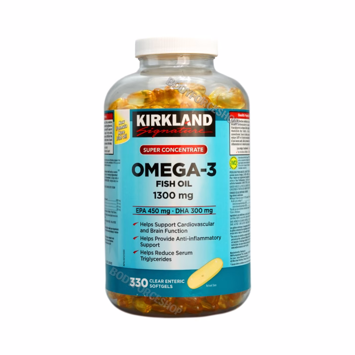 روغن ماهی امگا ۳ سوپر کنسانتره کرکلند | Kirkland Super Concentrate Omega-3 Fish Oil 1300mg