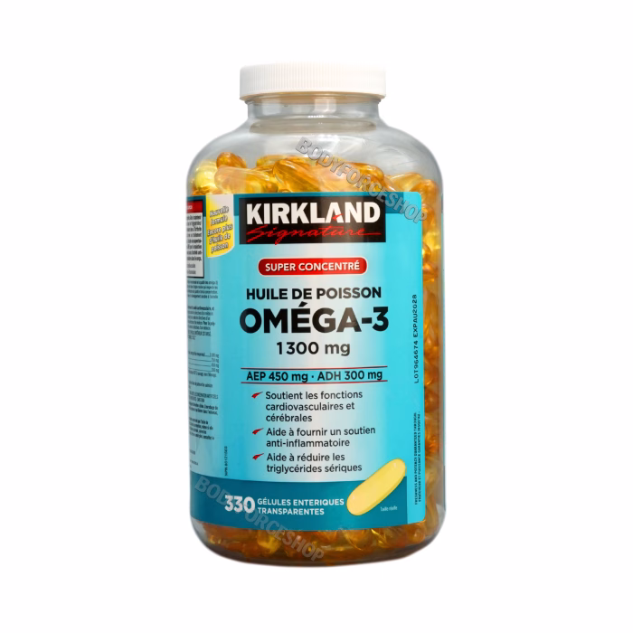 روغن ماهی امگا ۳ سوپر کنسانتره کرکلند | Kirkland Super Concentrate Omega-3 Fish Oil 1300mg - Image 3
