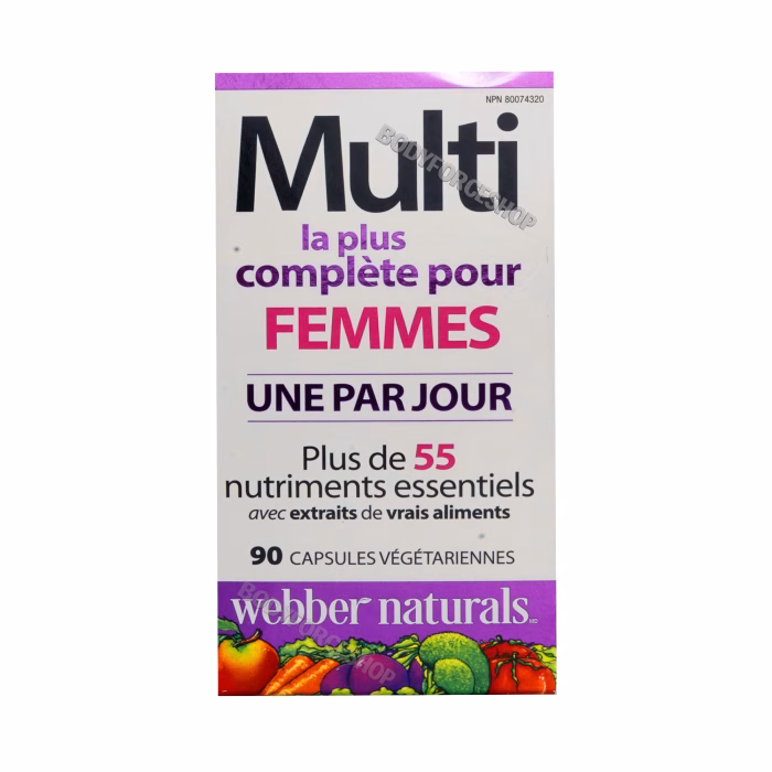 مولتی‌ویتامین بانوان ویبر نچرال | Webber Naturals Multi Vitamine femmen