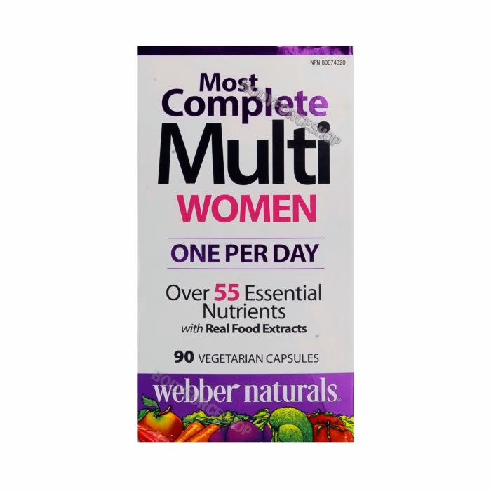 مولتی‌ویتامین بانوان ویبر نچرال | Webber Naturals Multi Vitamine femmen - Image 3