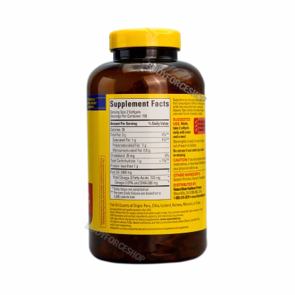 فیش اویل امگا 3 نیچر مید | Nature Made Fish Oil 1200mg (360mg Omega-3)