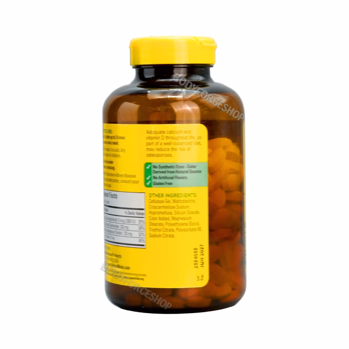 کلسیم نیچر مید 500 میلی گرم | Nature Made Calcium + Vitamin D3 500mg - Image 3